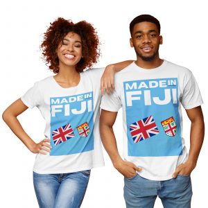 Fiji - Made in Flag - Couple's Cotton Tshirt