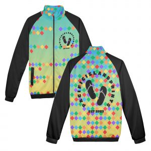 PIP - Logo - Beach - Diamond Rainbow - Stand Collar Jacket