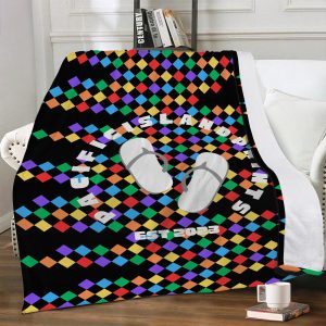 PIP - Logo - Black Diamond Rainbow - Fleece Blanket