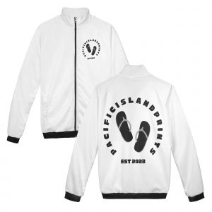 PIP - Logo - White - Stand Collar Jacket