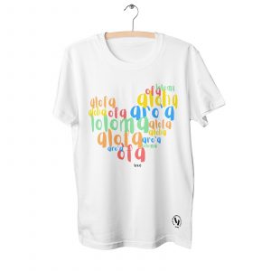 Pacific - Love - White - Couple's Cotton Tshirt